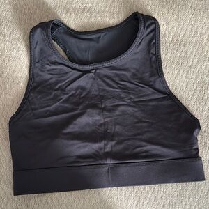 Fabletics Black Sports Bra with Wide Straps